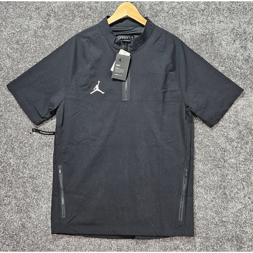 NWT Jordan Dri-Fit Training Shirt Men's M Black 1/4 Zip Standard Fit CD2220-010
